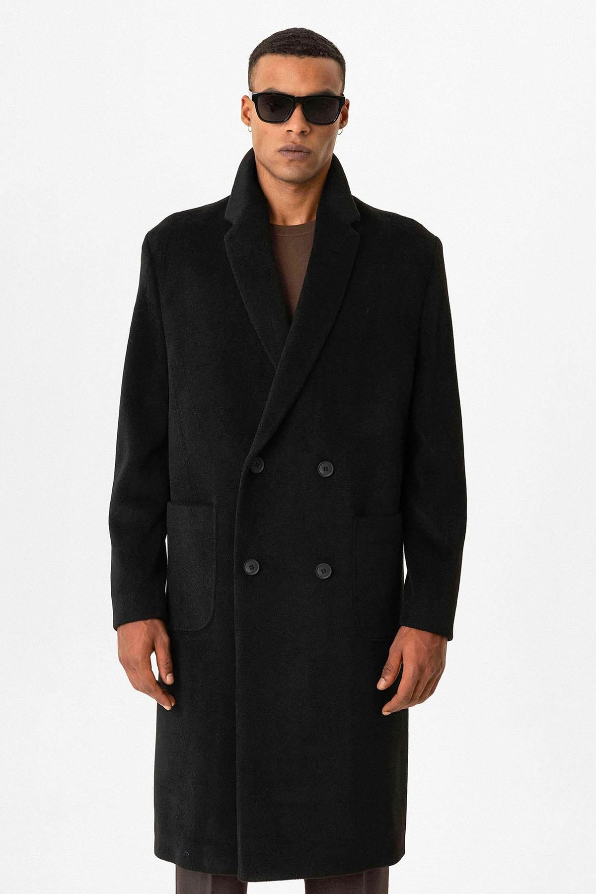 Performance Blend Double Breasted Peak Lapel Suit Jacket
