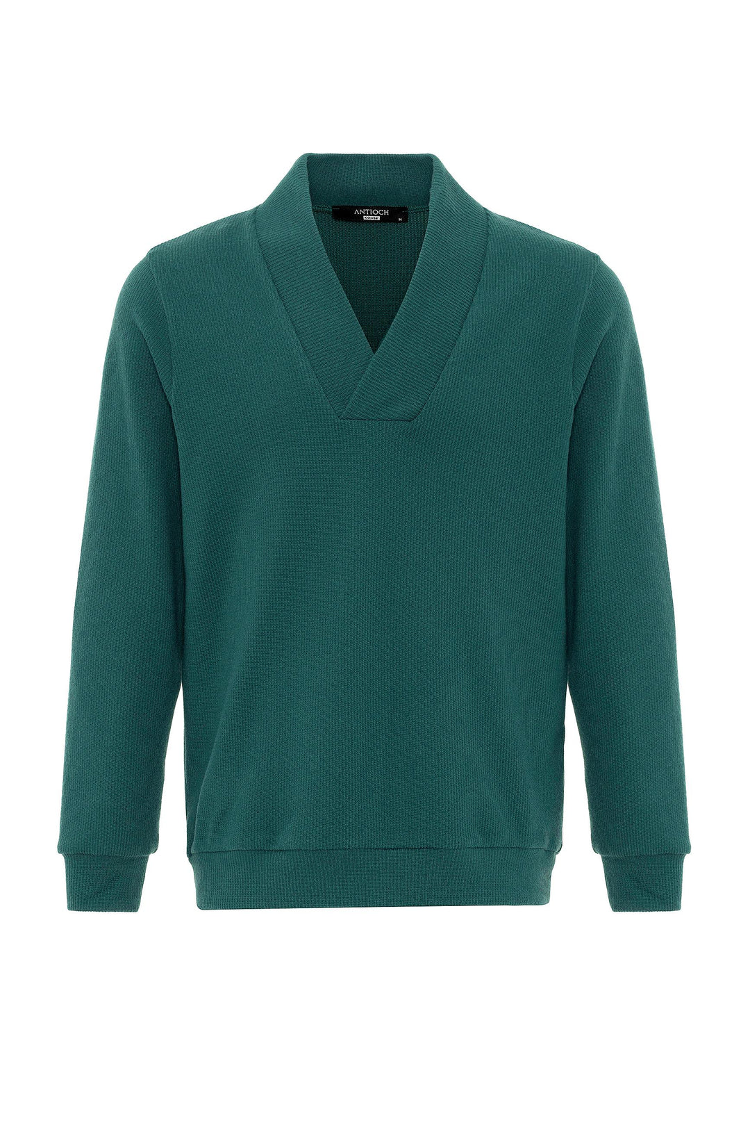 Pull col V vert pour homme - Wessi
