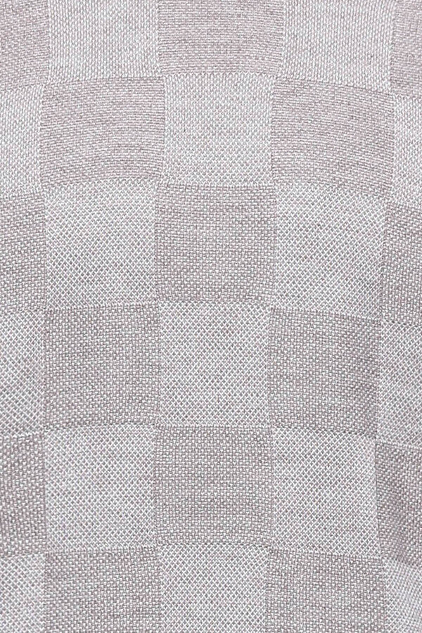 سترة بيضاء منقوشة نصف الياقة المدورة - ويسي