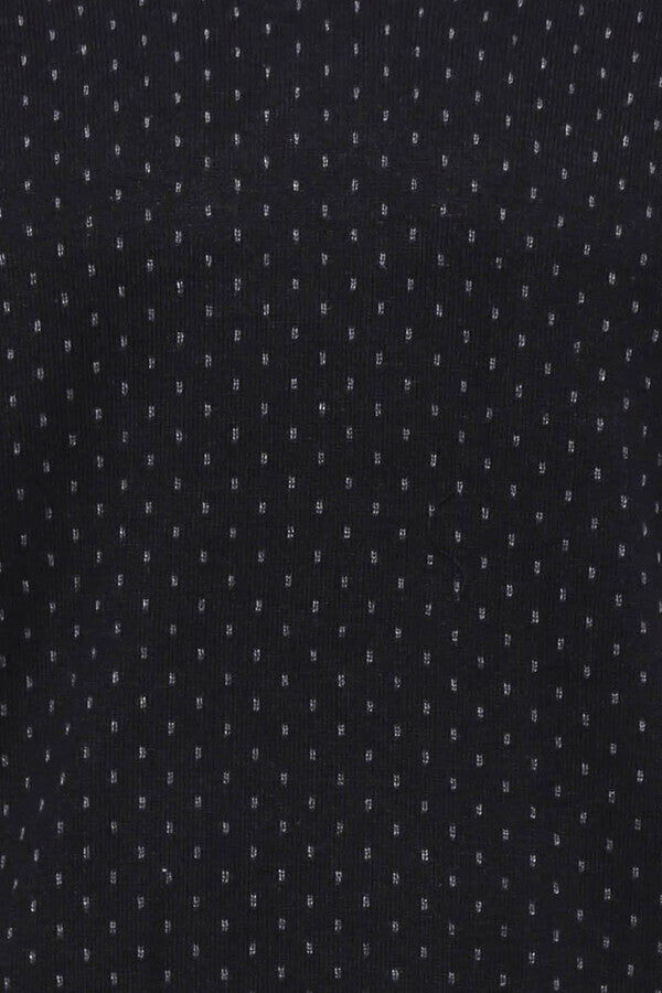 Pull noir de cou de cou à motifs en V - Wessi