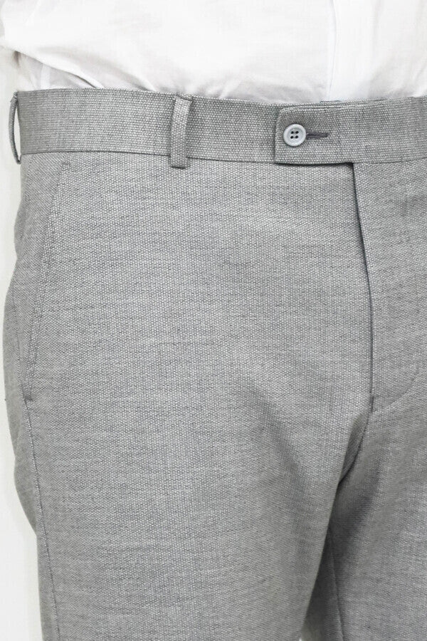 Pantalón Slim Fit Estampado Gris Hombre - Wessi