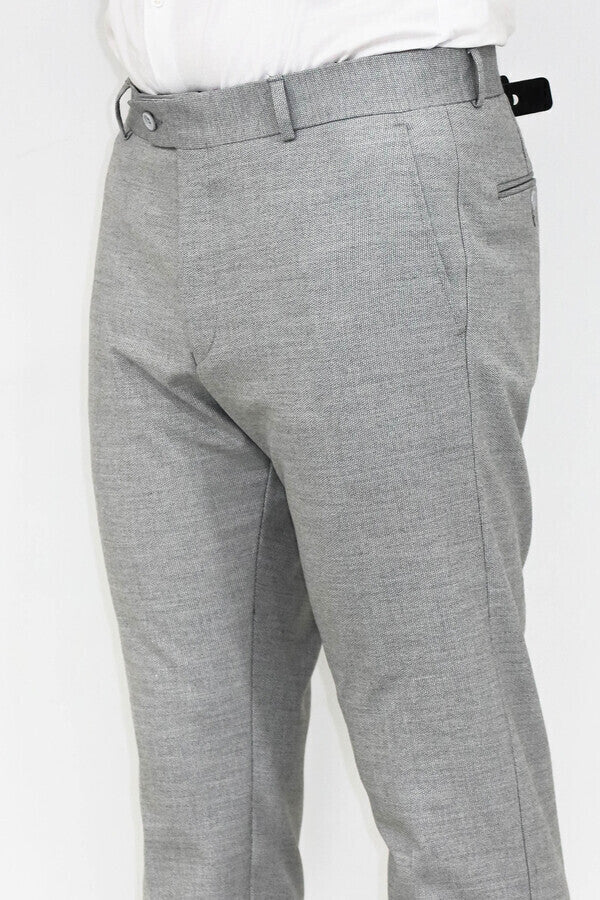 Pantalón Slim Fit Estampado Gris Hombre - Wessi