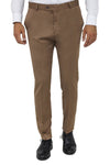 Slim Fit Plain Tan Men Pants - Wessi