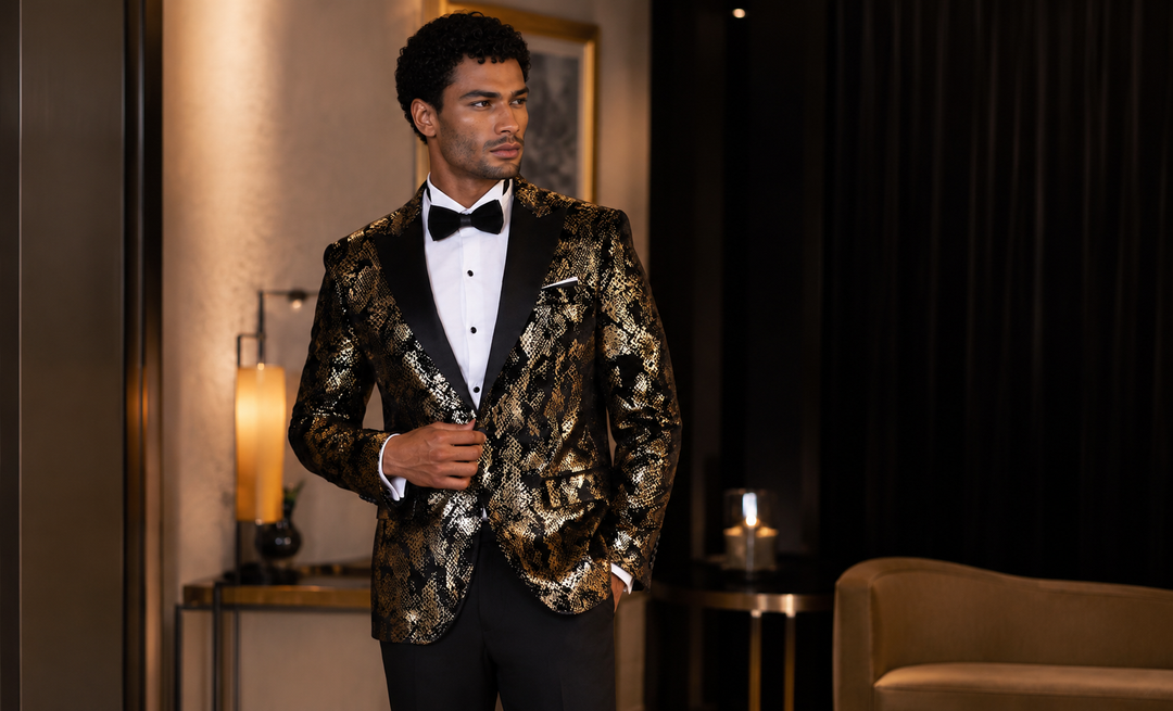 How to Style Patterned Prom Blazers: The Power of Black Trousers