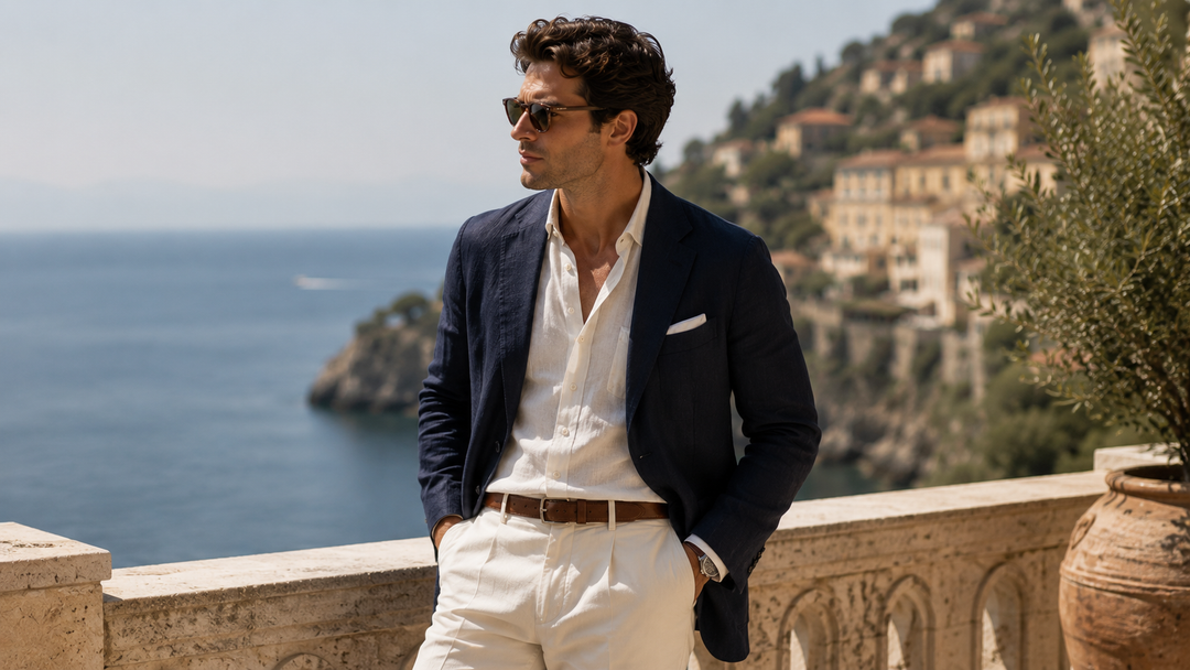 The "Old Money" Summer Aesthetic: Styling a Navy Linen Blazer