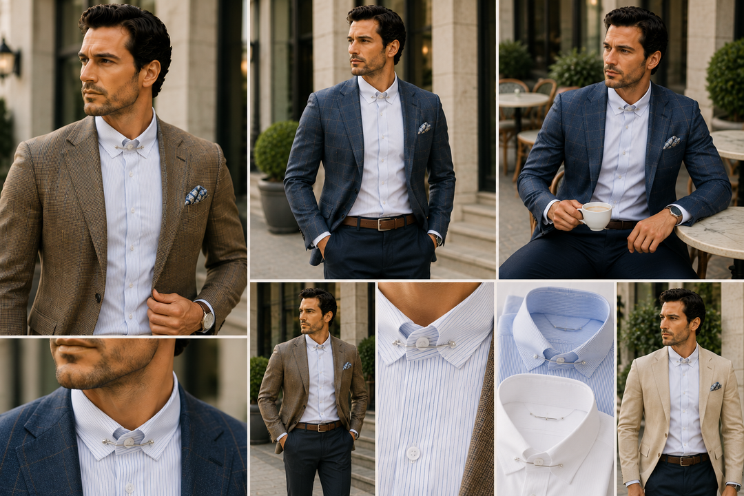 The Club Collar Shirt with a Sport Coat