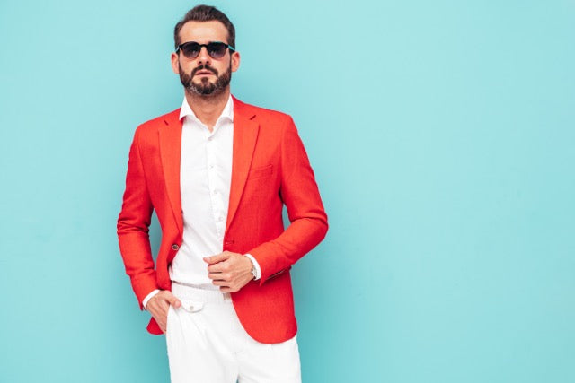 Bright-Colored Blazers for Confident Men