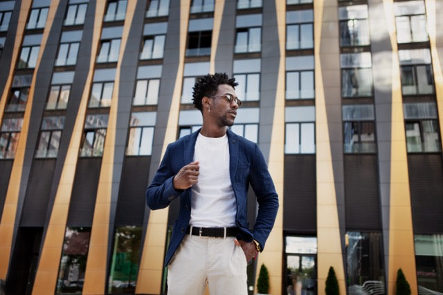 Styling High-Rise Pants with Blazers