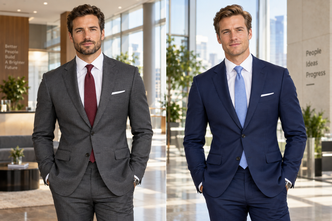 Charcoal vs. Navy Suits for Job Interviews