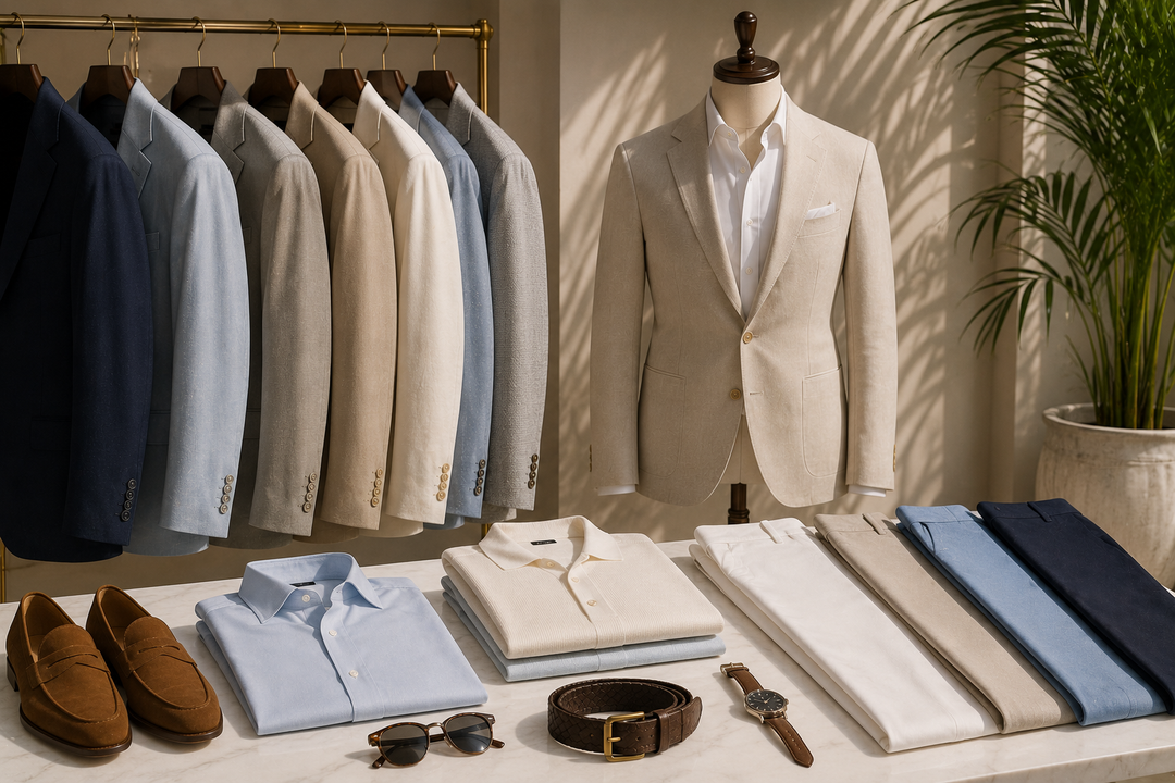 How to Build a Summer Capsule Wardrobe with Men's Suits and Blazers
