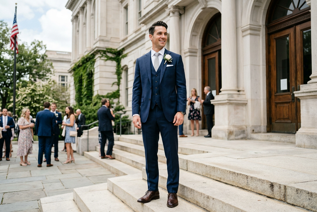 What Suit Should a Man Wear to a Courthouse Wedding?