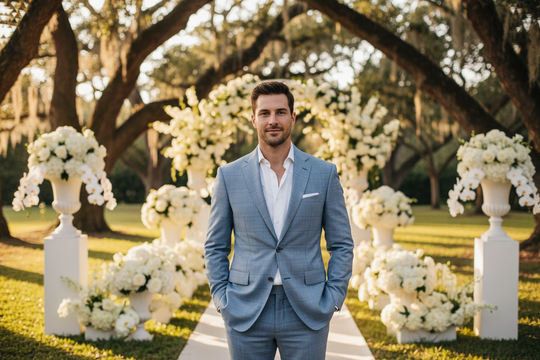 How to Stay Sweat-Free in a Suit at an Outdoor Southern Wedding