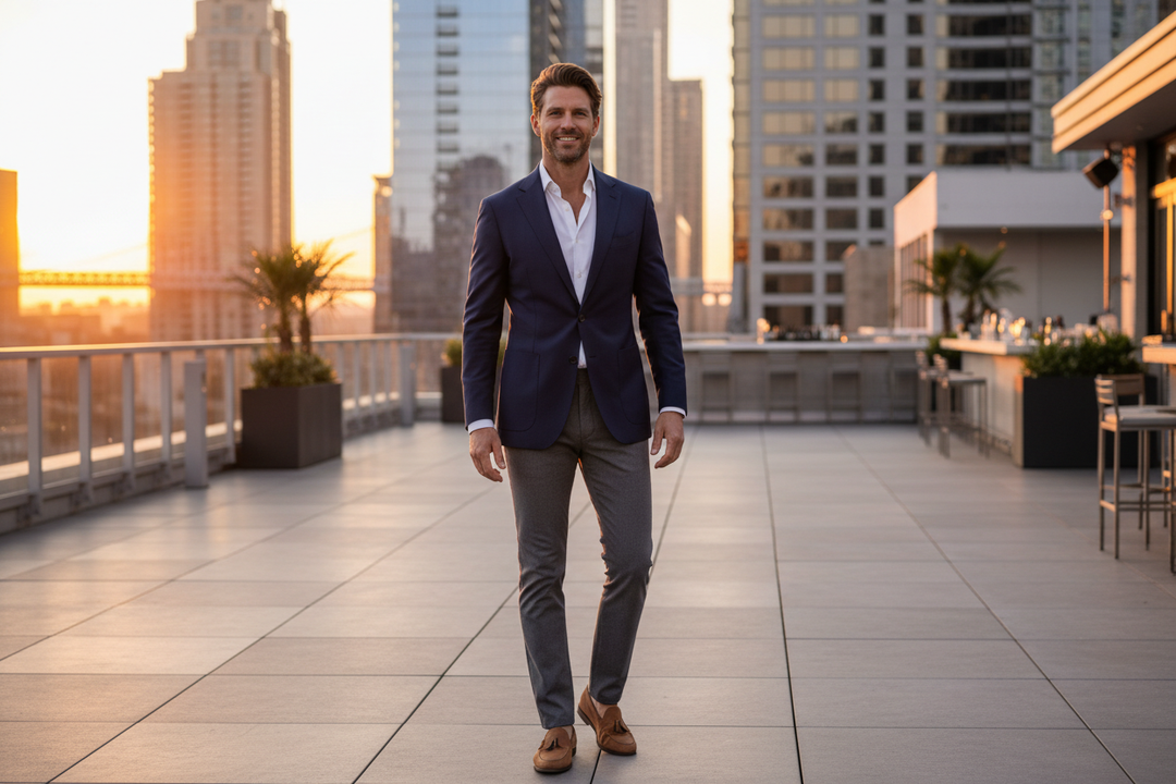 How to Wear a Blazer Without a Tie: The American Man's Guide to Open-Collar Blazer Dressing in 2026