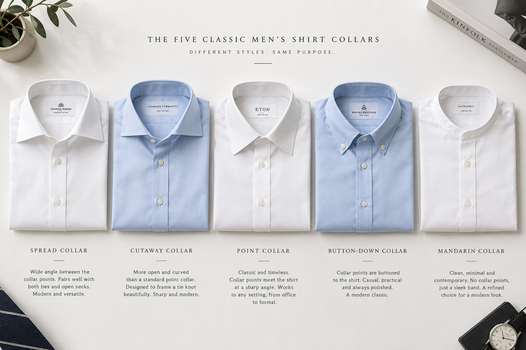 Men’s Dress Shirt Collar Types: A Practical Guide