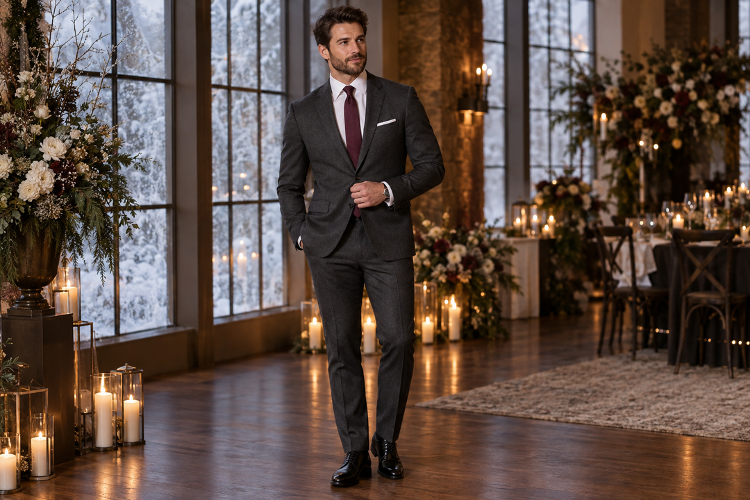 Men’s Winter Wedding Suits: Fabric and Color Choices