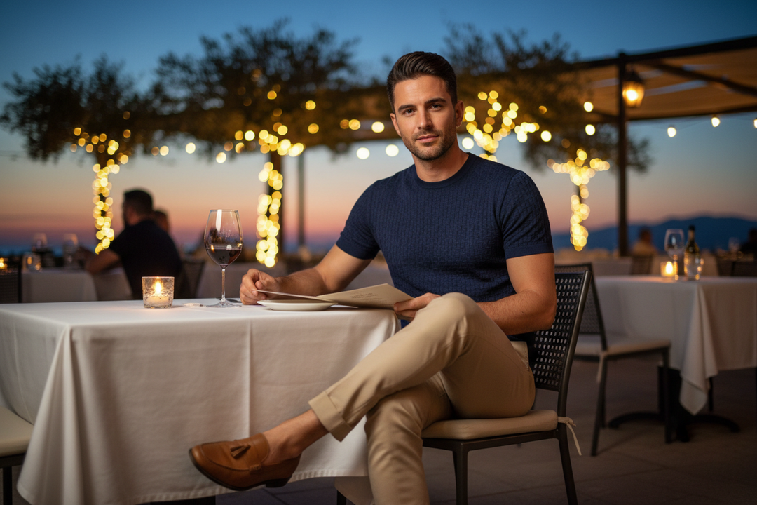 The Best Men's Knit T-Shirts for a Summer Dinner Reservation