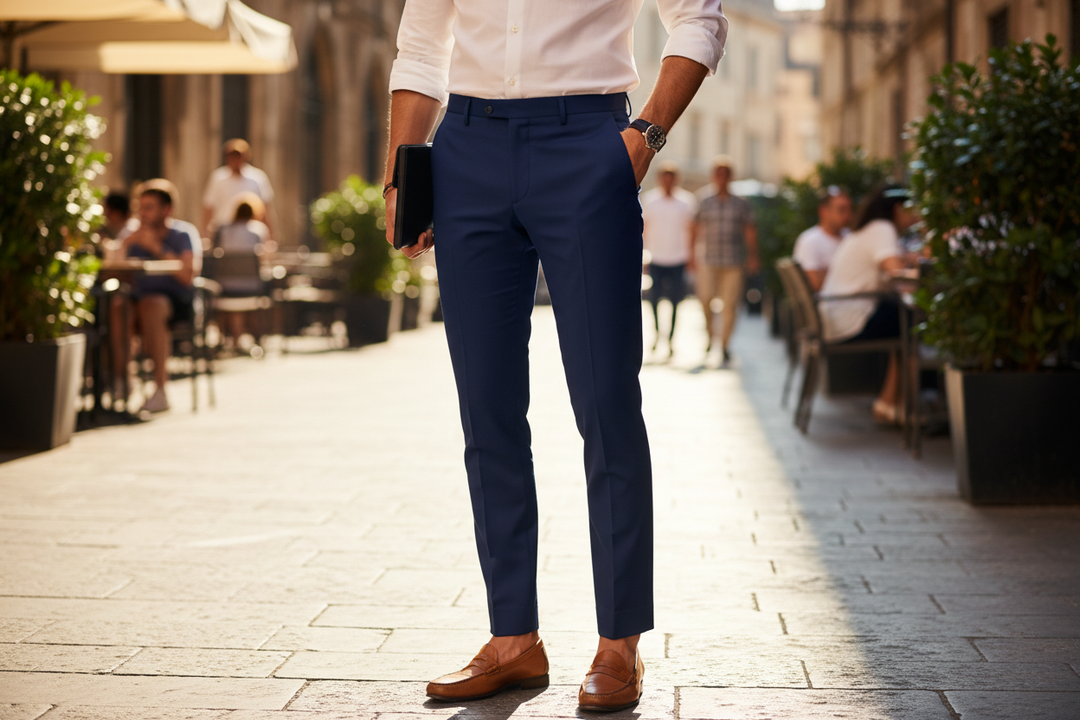 The No-Break Pants Trend: How High to Cuff Your Trousers for Summer