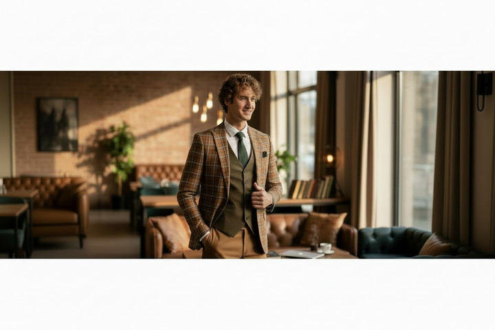 Men's Checked & Plaid Suit