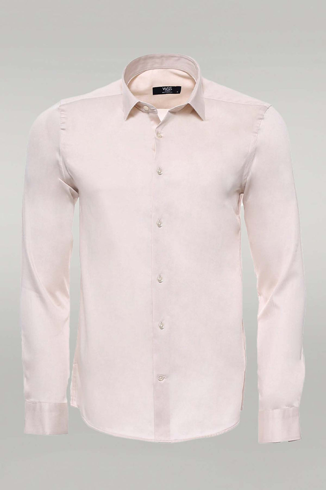 Camicia da uomo avorio a maniche lunghe vestibilità slim - Wessi