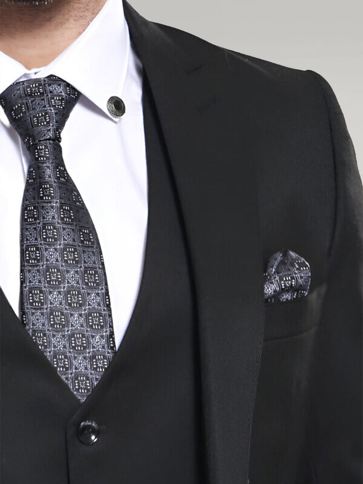 Ensemble gilet et blazer noir - Wessi