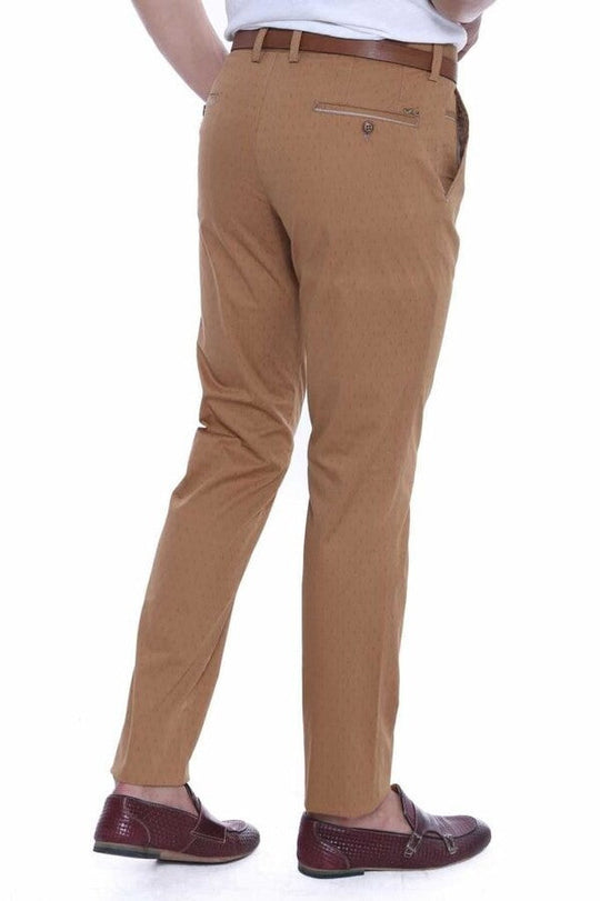 Pantalones de hombre de color marrón claro con cinco bolsillos - Wessi