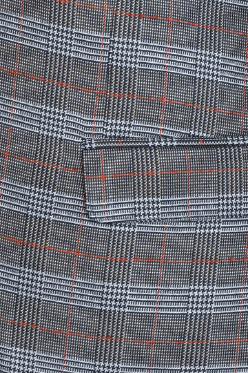 Checked Single Button Brown Men Blazer - Wessi