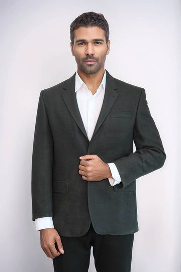 4 Drop Cachet Dark Green Men Blazer - Wessi