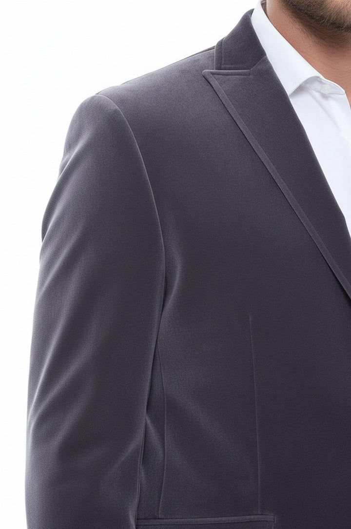Мужской пиджак Velvet Slim Fit Grey - Wessi