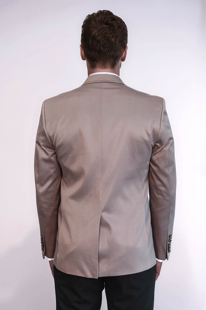 Blazer beige con tasche applicate | Wess