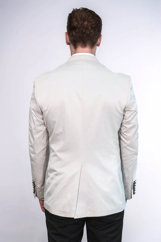 Grey Blazer With Patch Pockets | Wessi