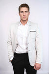 Grey Blazer With Patch Pockets | Wessi