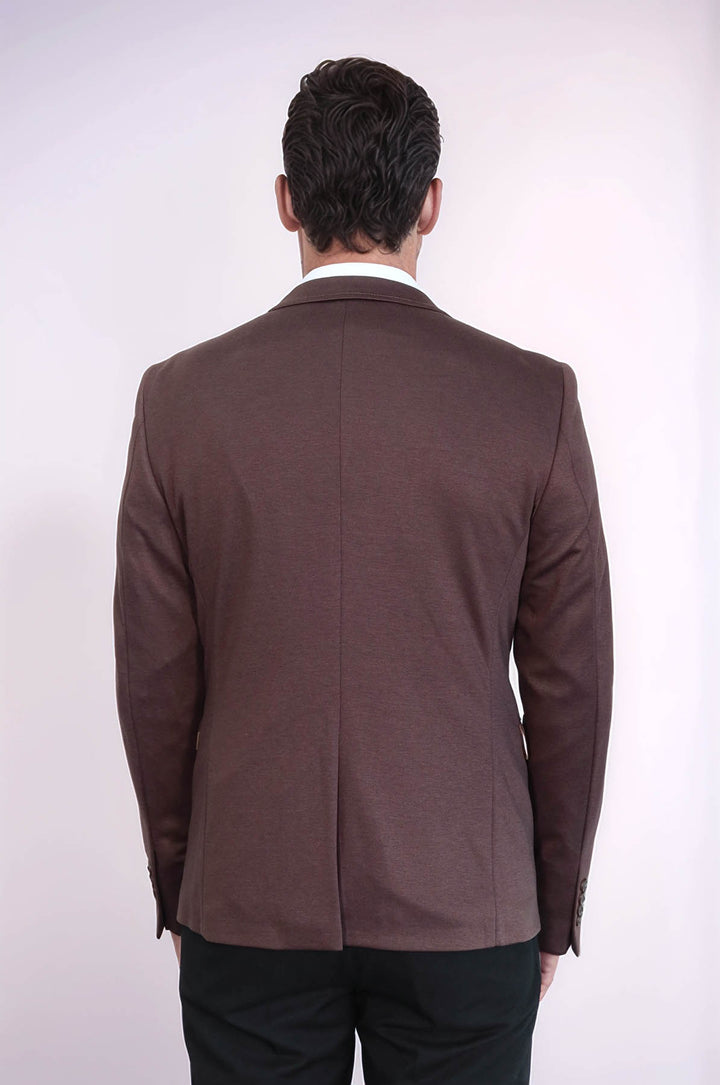 Blazer marrone slim fit modellato - Wessi
