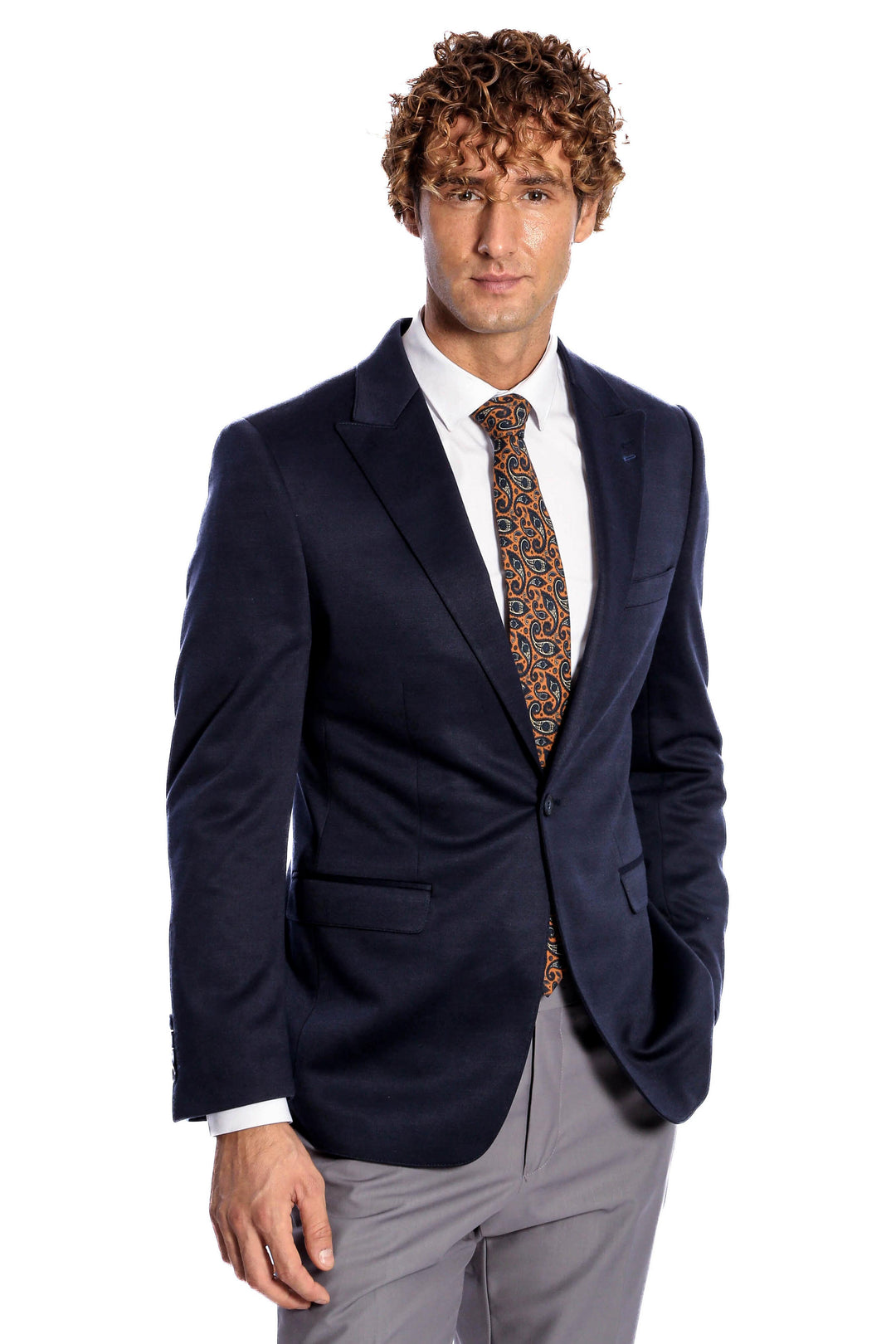 Giacca slim fit blu navy - Wessi