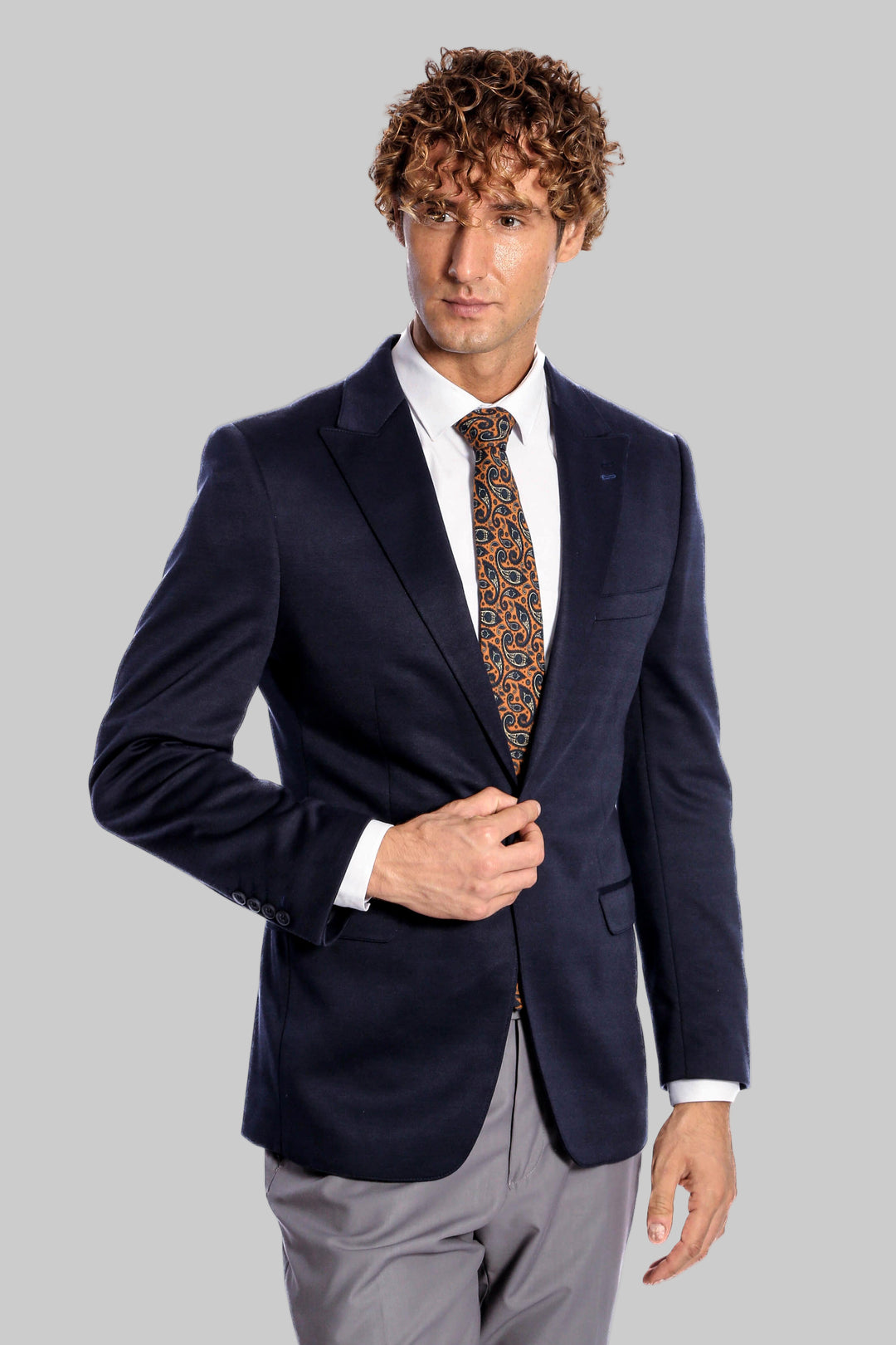 Giacca slim fit blu navy - Wessi