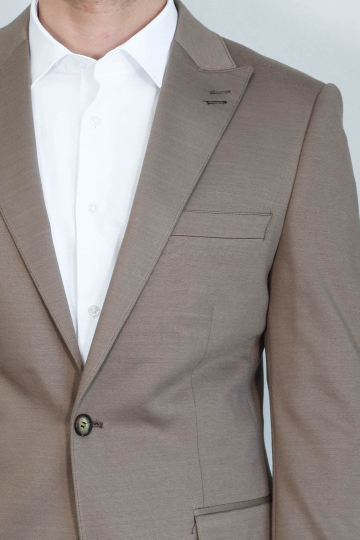 Beige Men's Jacket - Wessi