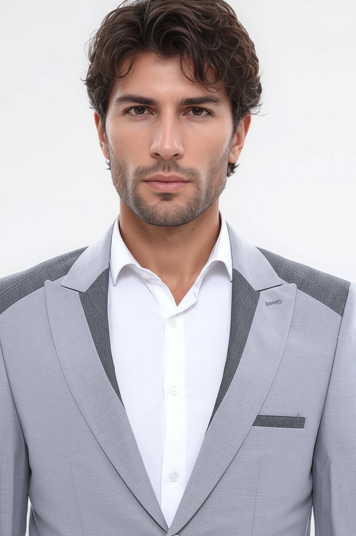 Сумка с двойными пуговицами, карман на плечо, серая куртка-Wessi