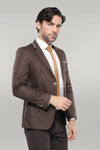 2 Button Bag Pocket Brown Jacket-Wessi