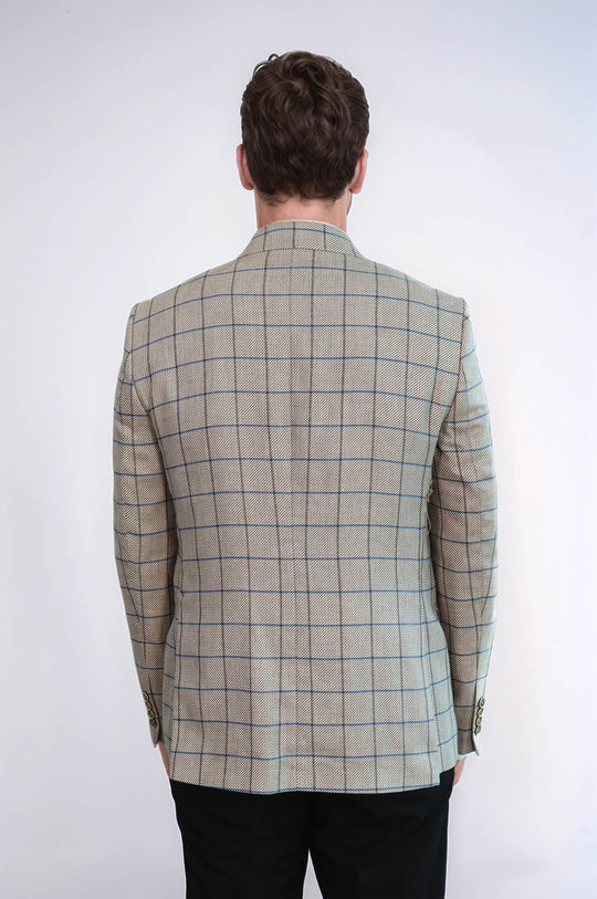 سترة بيج بياقة مدببة بزر واحد - ويسي