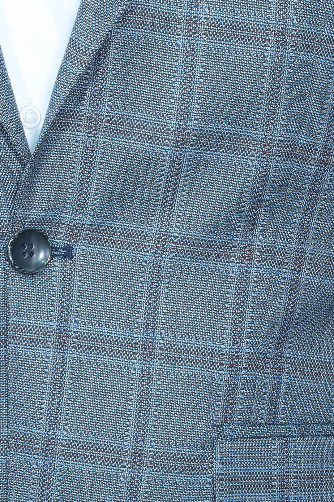 Blazer Hombre Slim Fit Cuadros Gris - Wessi