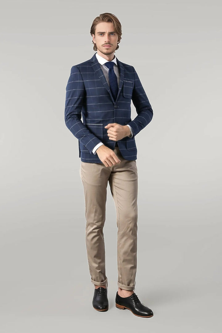 سترة زرقاء داكنة بقصّة Slim Fit | ويس