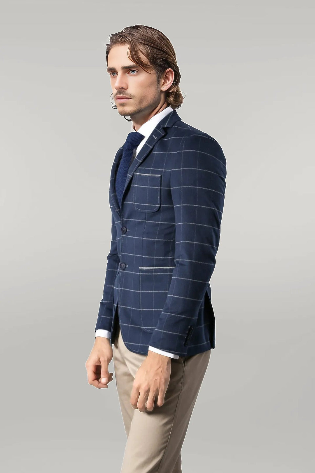 سترة زرقاء داكنة بقصّة Slim Fit | ويس