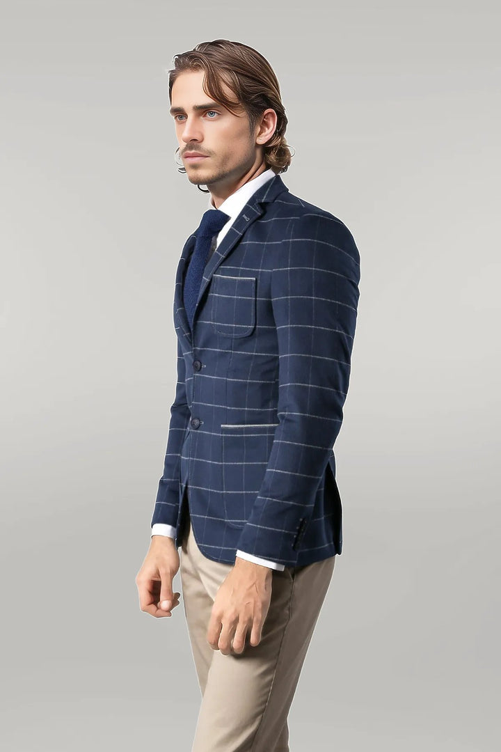 سترة زرقاء داكنة بقصّة Slim Fit | ويس