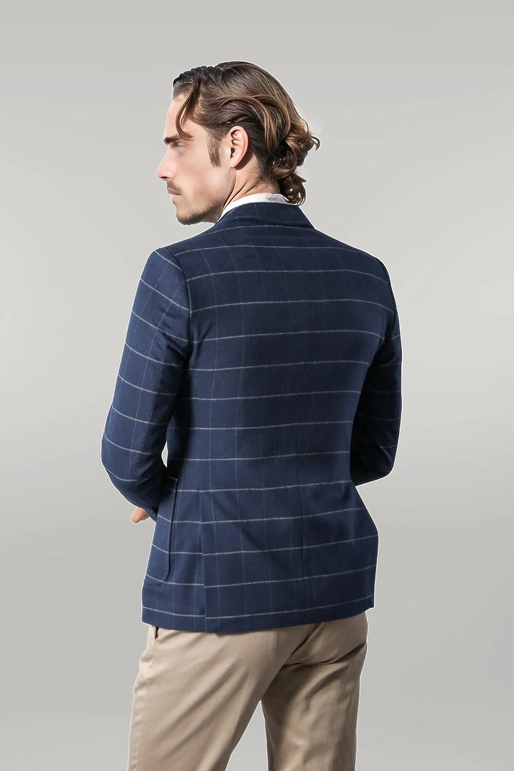 سترة زرقاء داكنة بقصّة Slim Fit | ويس