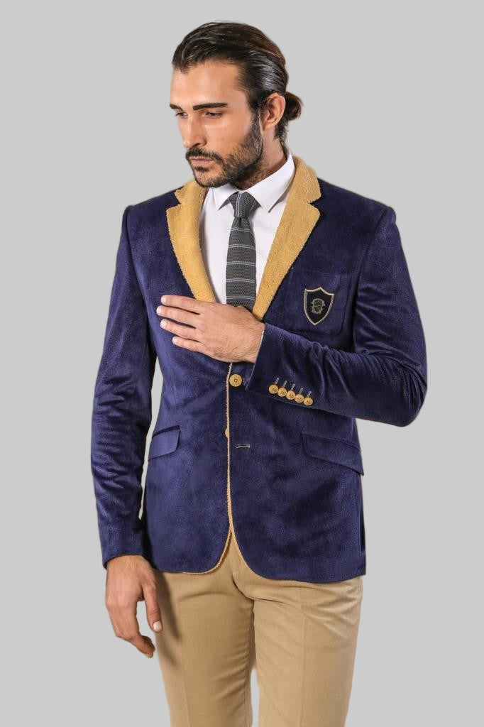 Purple Velvet Men's Jacket | Wessi