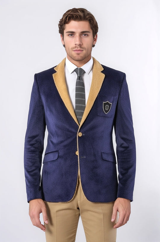 Giacca da uomo in velluto viola | Wess