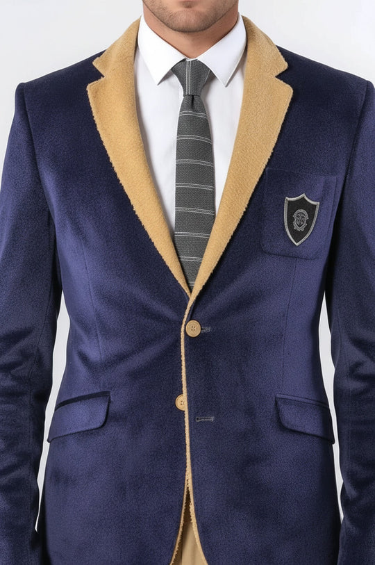 Giacca da uomo in velluto viola | Wess