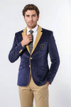 Chaqueta de terciopelo morado para hombre | wess