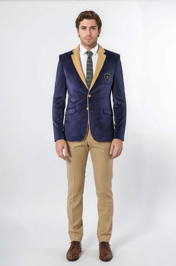 Giacca da uomo in velluto viola | Wess