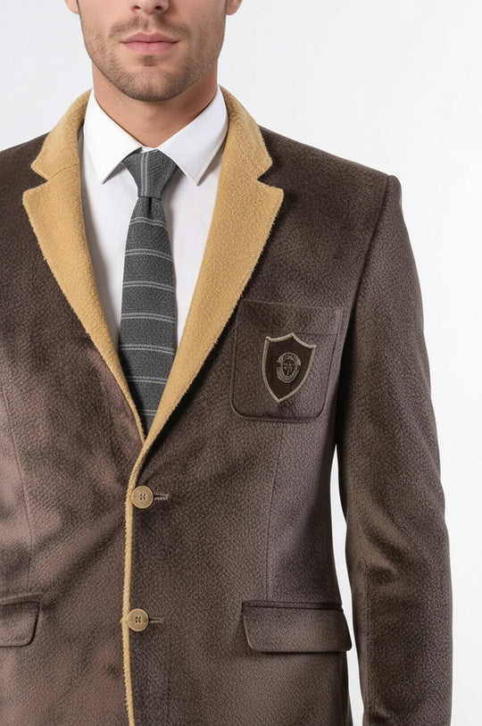 Furry Light Beige Blazer | Wessi