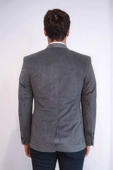 Bag Pocket Rigging Velvet Grey Jacket-Wessi
